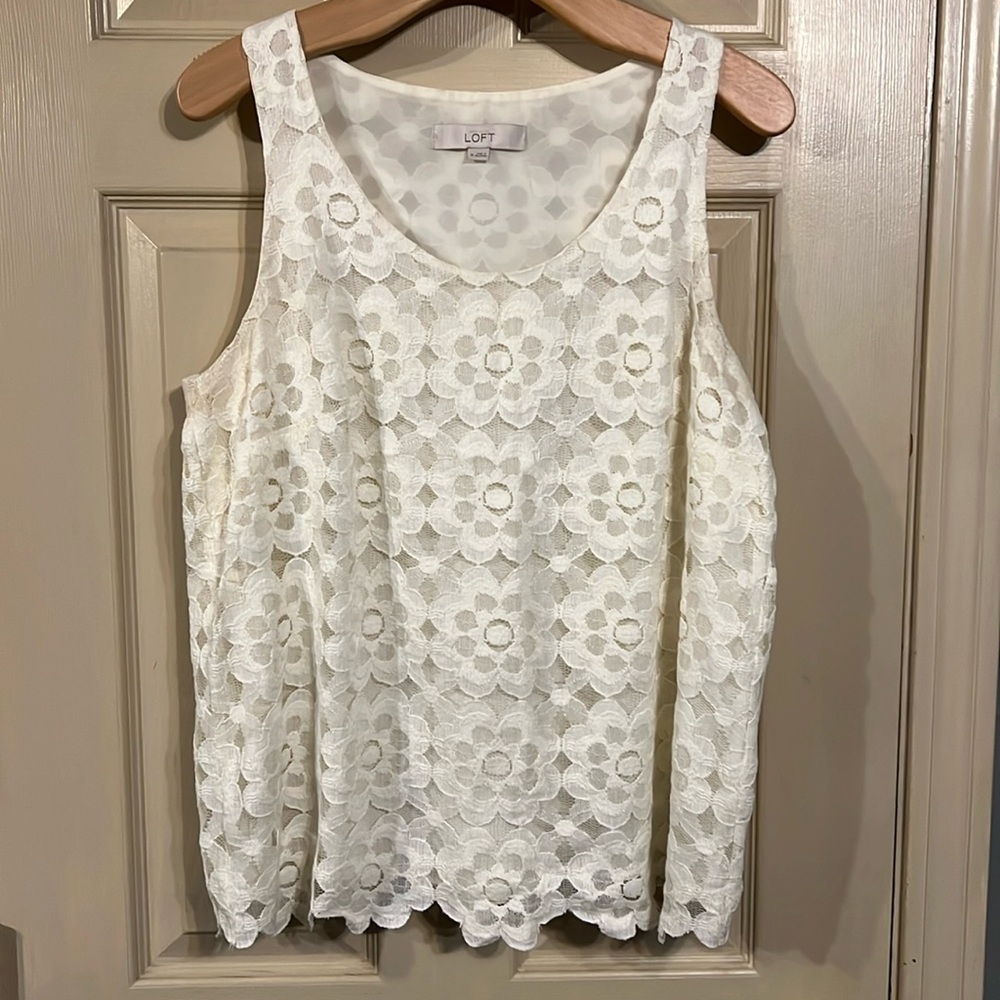 Loft lace blouse size M